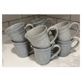 8 Pottery Barn Handcrafted Portugal Gray Ceramic