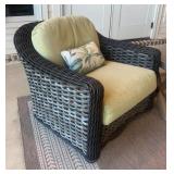 Weathermaster Woven Resin Wicker Swivel Lounge