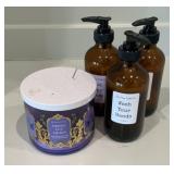 Leis Creek Cattle Co. Amber Glass Wash Your Hands