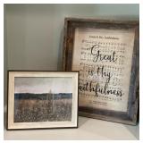 Framed ï¿½Great Is Thy Faithfulnessï¿½ Hymn Sheet
