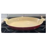 Le Creuset 36 Cerise Red Enameled Cast Iron Oval