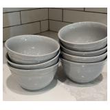 7 Pottery Barn Handcrafted Portugal Gray Ceramic