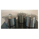 Stainless Steel Stockpot Cookware Lot Including