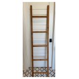 Rustic Wooden Blanket Ladder Quilt Display Rack