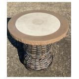 WeatherMaster Outdoor Wicker Round Side