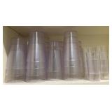 Thunder Group Clear Plastic Restaurant Tumblers