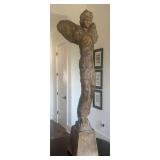 Monumental Figural Angel Concrete Sculpture,
