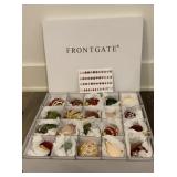 Frontgate 20-Piece Glass Christmas Ornaments