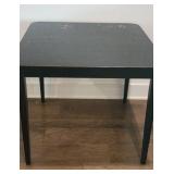 Black Square Dining Table with Straight Legs ï¿½