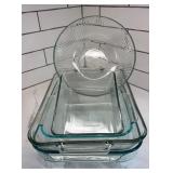 Pyrex Anchor Hocking 5 Piece Glass Bakeware Lot