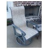 Outdoor Patio Swivel Rocker Chair Metal Frame