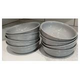 8 Pottery Barn Handcrafted Portugal Gray Ceramic