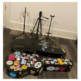 2 Guitar Hard Cases and Stands Epiphone & TKL