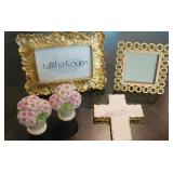 Talitha Koum Gold Picture Frame, Jeweled Frame,
