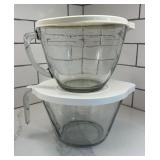 Pampered Chef Classic Batter Bowls, 8 Cup Glass