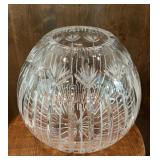 Large Lead Crystal Rose Bowl 12 inches Cut Glass