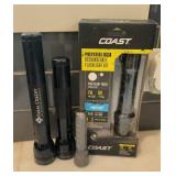 Lot of 4 Flashlights ï¿½ COAST Polysteel 650R