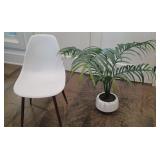 Dorel Home Copley Mid-Century Modern White Molded