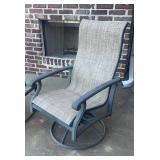 Outdoor Patio Swivel Rocker Chair Metal Frame