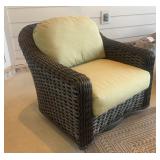 Weathermaster Woven Resin Wicker Swivel Lounge