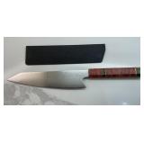 Custom Damascus Chef Knife Decorative Burl Wood