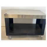 Stainless Steel Rolling Outdoor Griddle Cart /