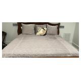 West Elm Velvet Coverlet & Shams, Boll & Branch
