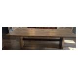 Large Rustic Reclaimed Wood Trestle Dining Table,