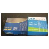 720-Piece Clear Plastic Silverware Lot ï¿½ Sapphire