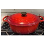 Le Creuset Signature 31 Cerise Red Enameled Cast