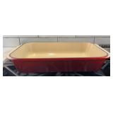 Le Creuset 40 Red Enameled Cast Iron Rectangular