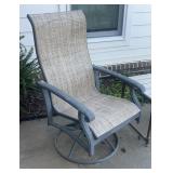 Outdoor Patio Swivel Rocker Chair Metal Frame