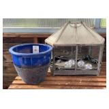 HD Designs Outdoors Palisades Blue Ceramic