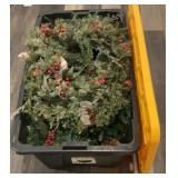 40 Gallon Tough Box Tote with Christmas Wreath