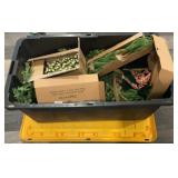 40 Gallon Tough Box Tote with Christmas decor