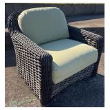 Weathermaster Woven Resin Wicker Swivel Lounge