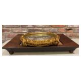 Mark Roberts Collection Ornate Gold-Tone Oval