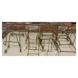 Vintage Brass Twisted Wire Plate & Picture