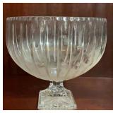 Vintage Cut Crystal Footed Centerpiece Bowl