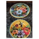 Pair Mayolica Santa Rosa Guanajuato Mexico Hand