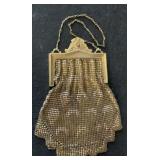Whiting & Davis Co Metal Mesh Purse, Gold Tone