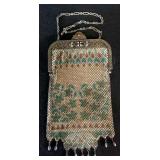 Mandalian Mfg Co Enamel Painted Metal Mesh Purse