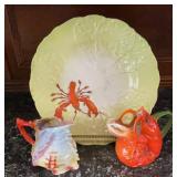 3 Piece Vintage Lobster Serving Lot, Royal