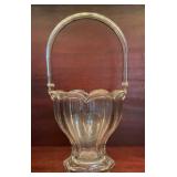 UV REACTIVE Vintage Heisey Diamond H Clear Glass