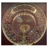 Antique Cambridge Rose Point Torte/Cake Plate with