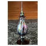 MCM Iridescent Studio Art Glass Scent Bottle