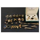 Giorgio Patrino Cufflink Stud W Tie Clips