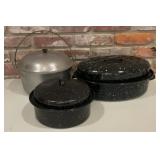 Vintage Majestic Cookware Aluminum Dutch Oven &