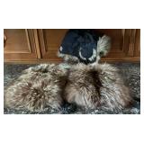 Fur Muff Hand Warmers & Faux Fur Trapper Hat