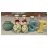 Mixed Vintage Salt & Pepper Shakers, Chef,